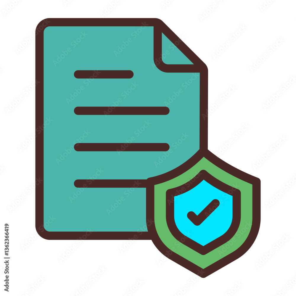 Protected File Vector Icon Design Protected File Vector Icon Design