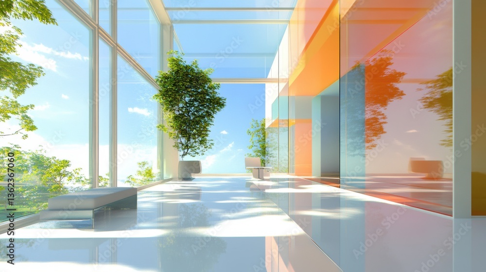 Fototapeta premium Open clarity enhances spatial perception