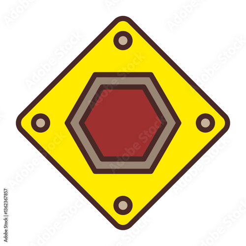 Stop Vector Icon Design
