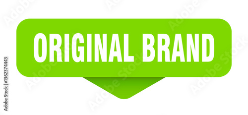 original brand sticker. original brand sign on transparent background