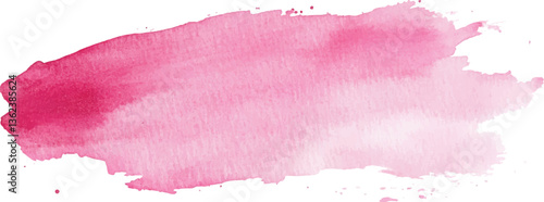 isolated watercolor hand painted background pink brushstroke	
