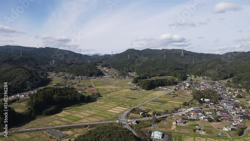 ドローン空撮 群馬田園風景