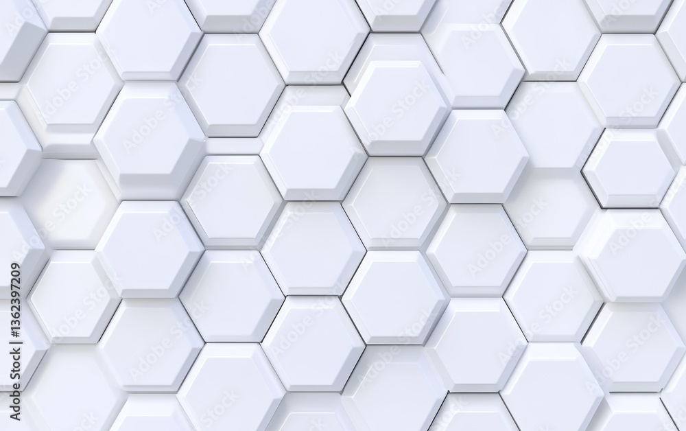 White Hexagonal Pattern Background for Modern Design White Hexagonal Pattern Background for Modern Design