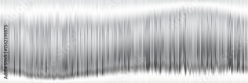 Seamless ribbed acrylic or plexi glass silver bg. White and grey abstract gradient mesh pattern of corrugated glossy material. Polycarbonate panel blurry vector illustration