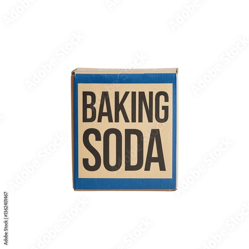 Box of Baking Soda with Bold Typography on Label