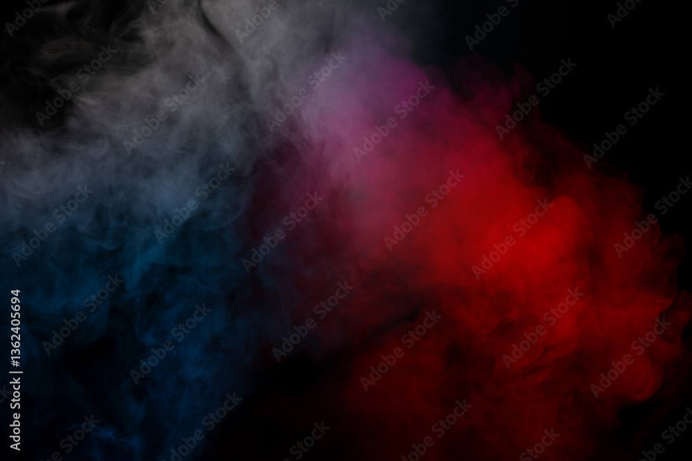 Orange and red steam on a black background. Orange and red steam on a black background.