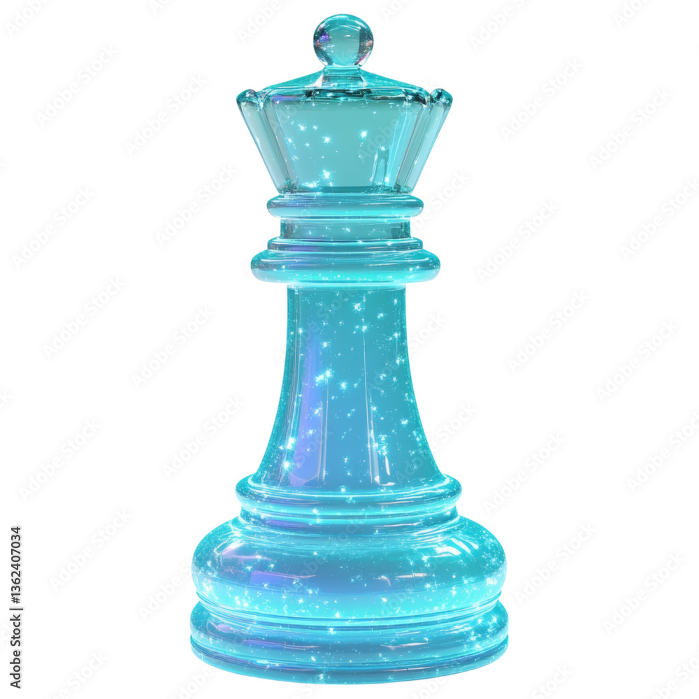 stunning chess piece with teal glowing edges, sparkling beautifully, captures essence of strategy and elegance in game of intellect stunning chess piece with teal glowing edges, sparkling beautifully, captures essence of strategy and elegance in game of intellect
