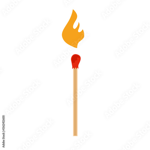 Burning match animation steps
