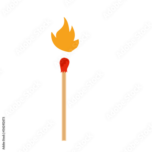 Burning match animation steps
