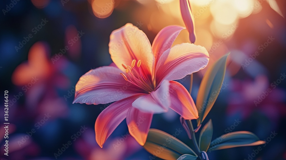 A close-up of a vibrant, blooming flower in a garden during spring pic A close-up of a vibrant, blooming flower in a garden during spring pic