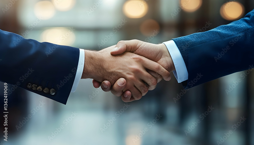 Two businessmen shaking hands to finalize a deal - Two businessmen shaking hands to finalize a deal -