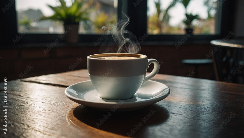Obraz premium Light coffee break ambiance
