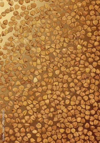 Golden Grains Swirling Texture Warm Light. AI Generated