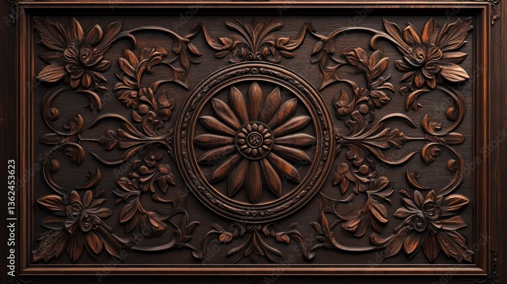 Ornate wood carving panel Ornate wood carving panel