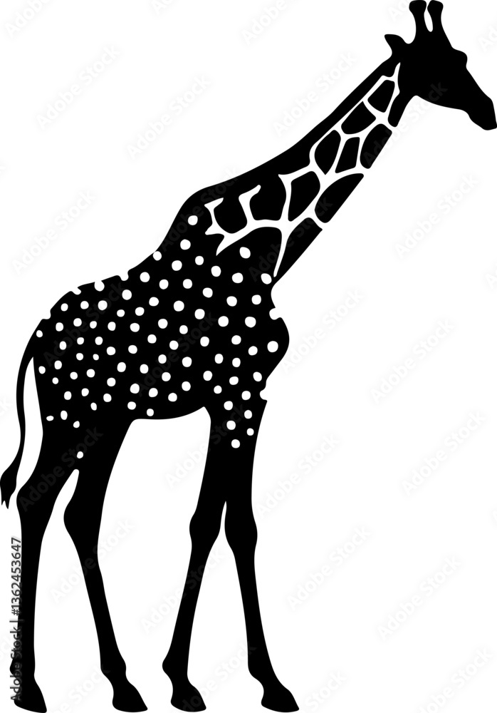 Naklejka premium giraffe vector illustration