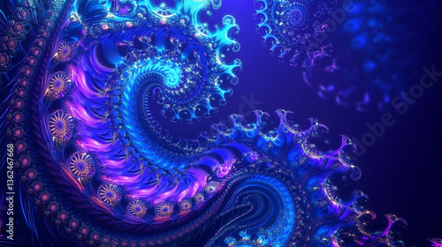 abstract blue background with swirls