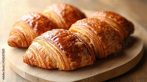 Wallpaper Mural Chocolate croissant with a rich, flaky exterior, smooth chocolate filling that oozes with each bite Torontodigital.ca