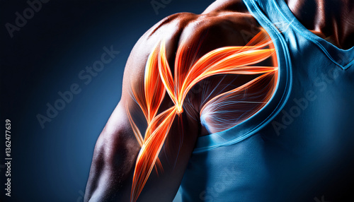 Firefly Muscle fiber recruitment during aerobic activity. .Emphasize the negative space on the left  (3)