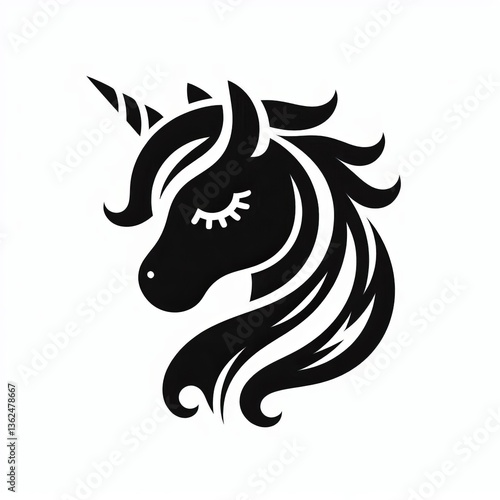 Wallpaper Mural Unicorn Silhouette illustration Torontodigital.ca