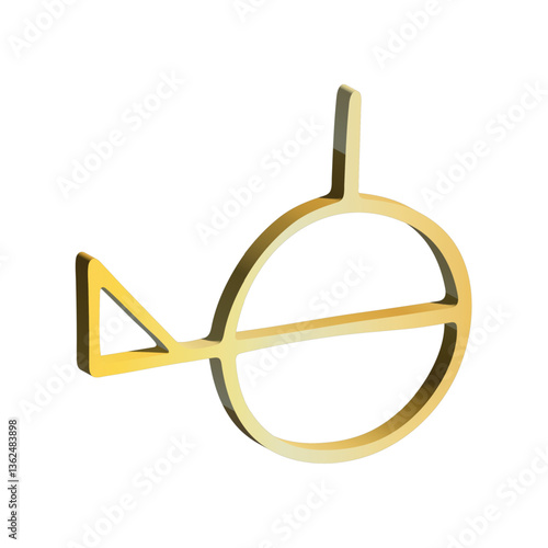 3d demigender gender identity icon Symbol used to represent sex and gender