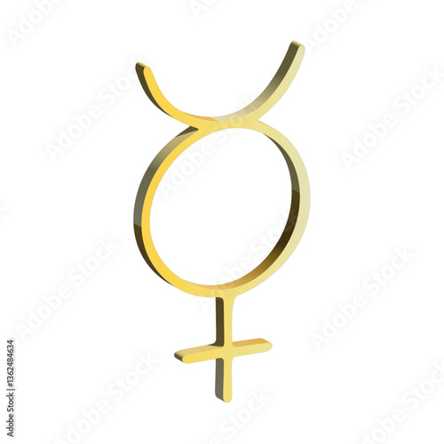 3d hermaphroditus gender identity icon Symbol used to represent sex and gender