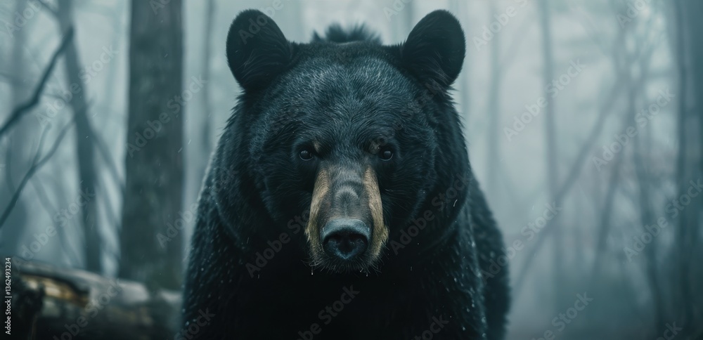black bear in the forest black bear in the forest