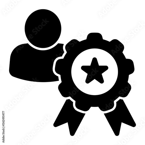 Expert Icon Glyph Style for Team Building Pack Icon Themes