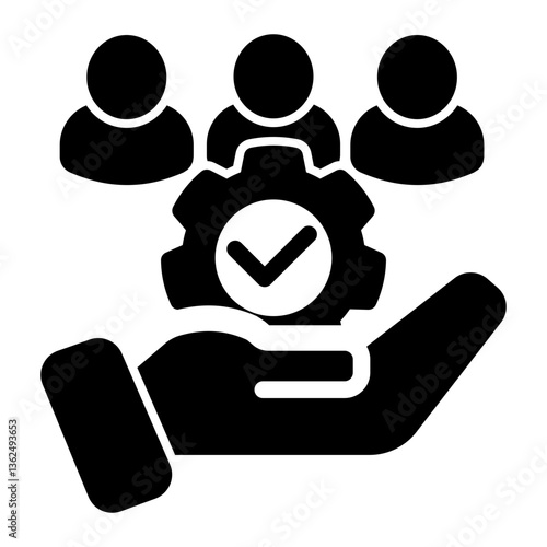 Support Icon Glyph Style for Team Building Pack Icon Themes
