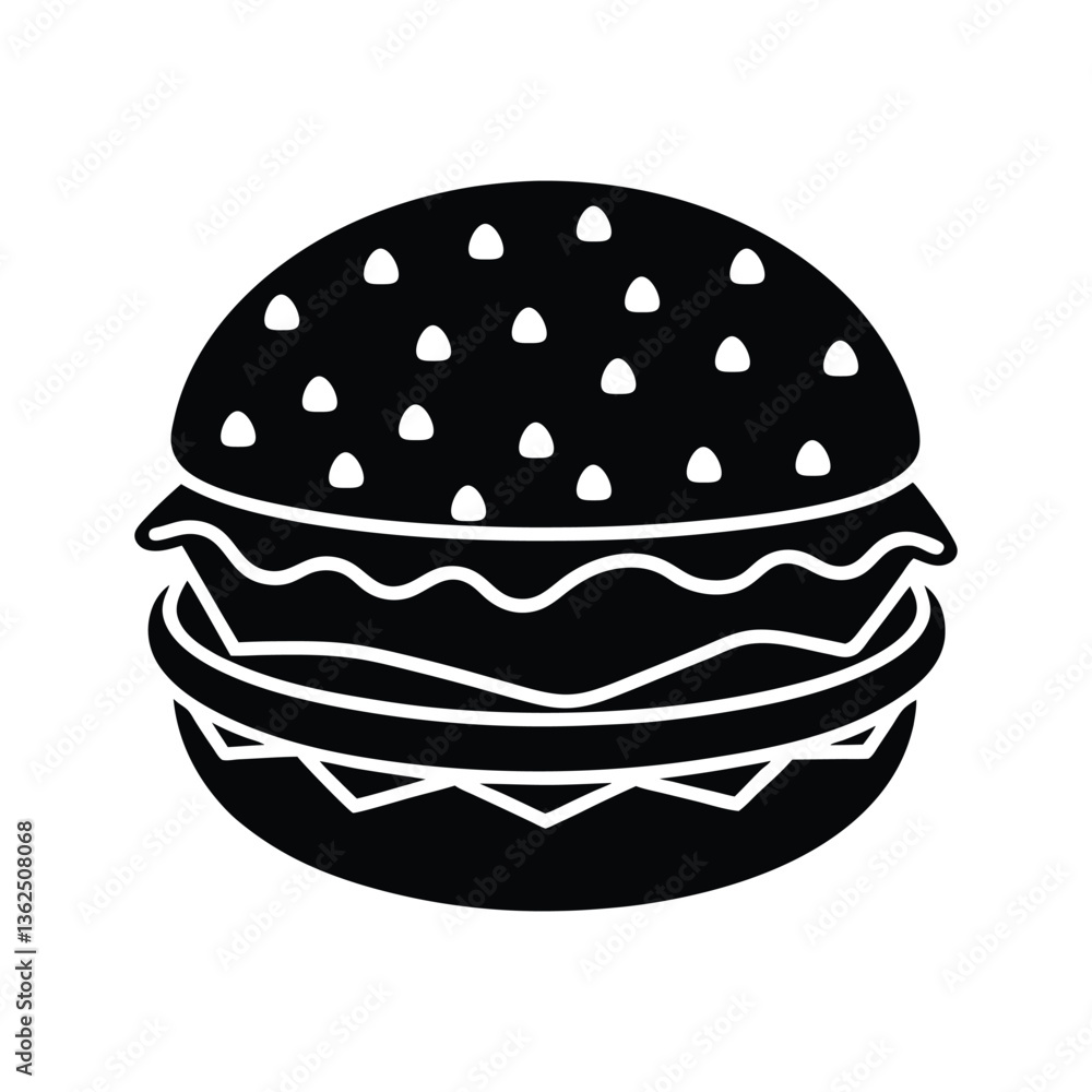 A vector illustration of a burger.eps A vector illustration of a burger.eps