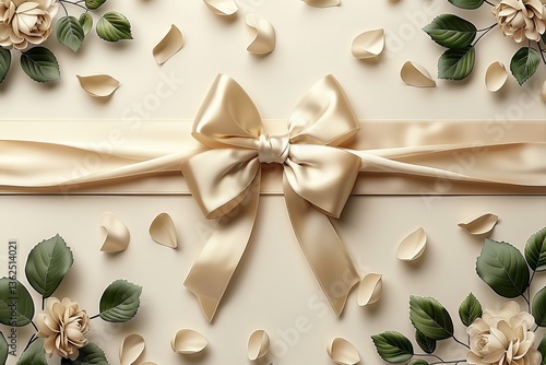 Wallpaper Mural Luxury Aesthetic: Flowing Ribbons, Silk, and Floral Accents Torontodigital.ca