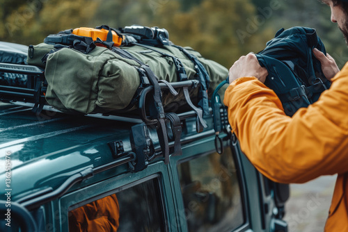 Packing Adventure Gear on Roof Racks for Overlanding.