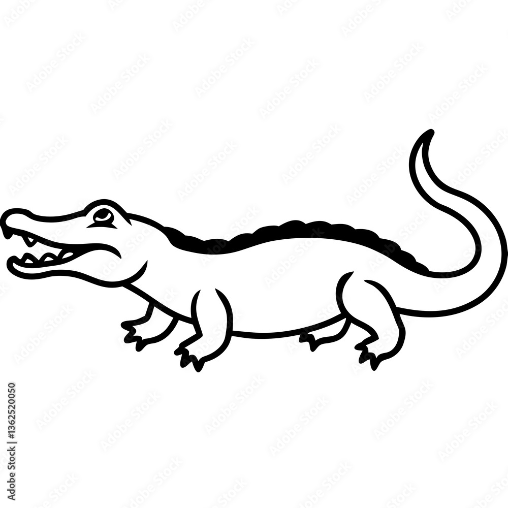 vector illustration of a crocodile vector illustration of a crocodile