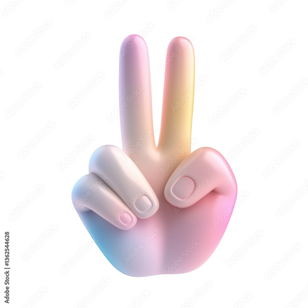 Obraz premium peace sign on hand