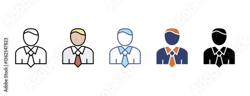 Manager icon with multiple style