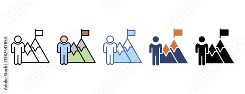 Purpose icon with multiple style