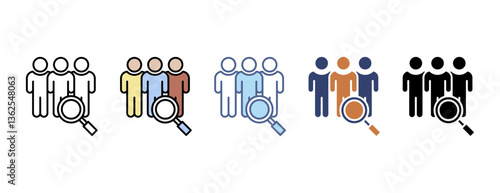 Candidate icon with multiple style