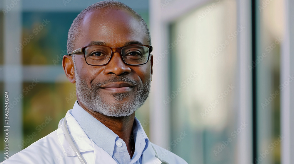 Fototapeta premium Modern Healthcare Environment with Doctor and Technology