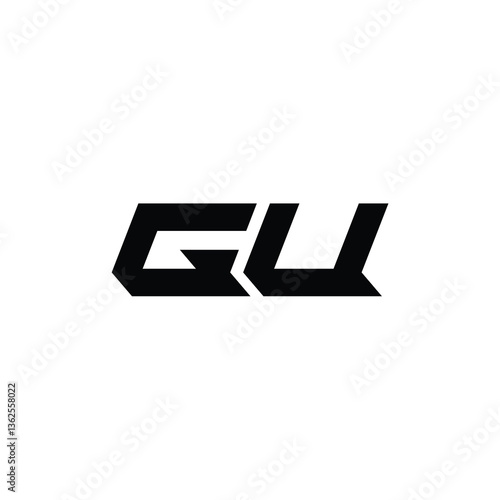 Free Download GU monogram logo design letter text name symbol monochrome logotype alphabet character simple logo - GFXLoad