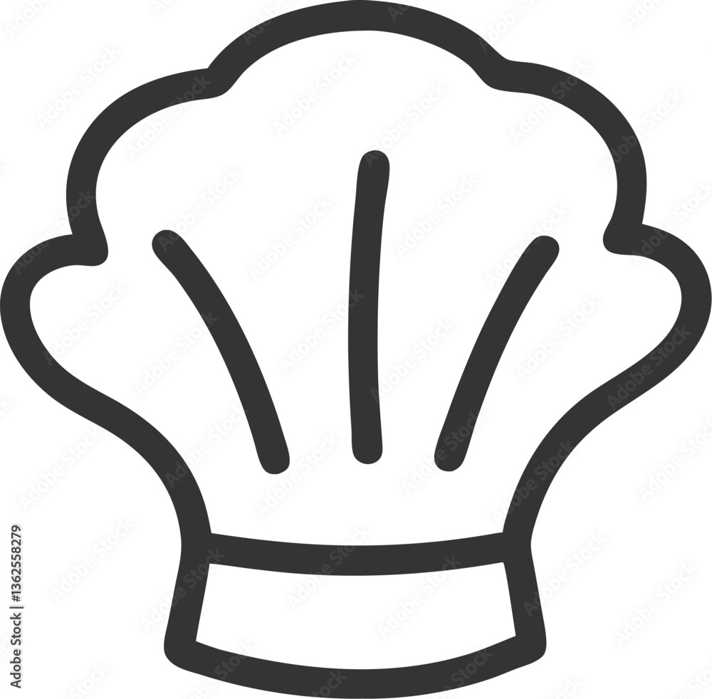 Obraz premium chef hat vector icon