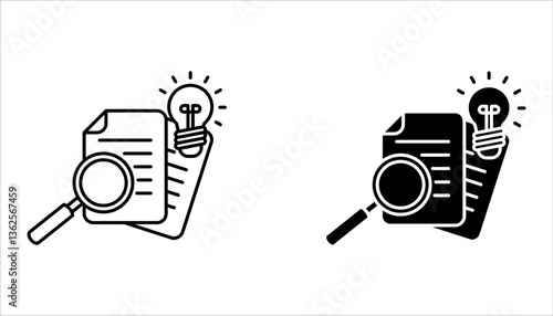 hypothesis icon set. Vector illustration for web design, isolated on white background.