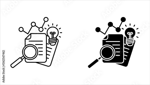 hypothesis icon set. Vector illustration for web design, isolated on white background.