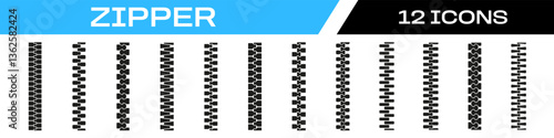 zipper brush. Zip pattern seamless