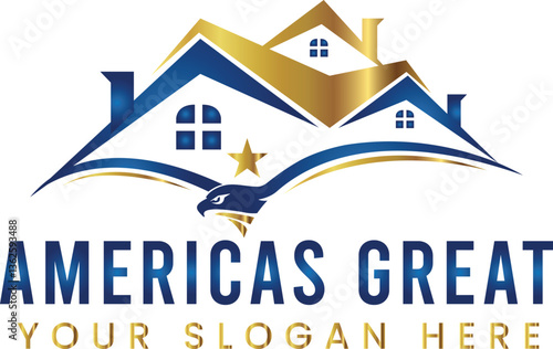 house, home, repair, roof, hammer, icon, building, renovation, maintenance logo design for download