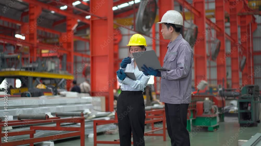 Engineer is briefing his team in the morning before they begin their work. Engineer is briefing his team in the morning before they begin their work.