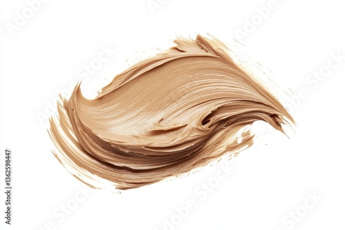 A peanut butter stroke is shown in isolation on a transparent background