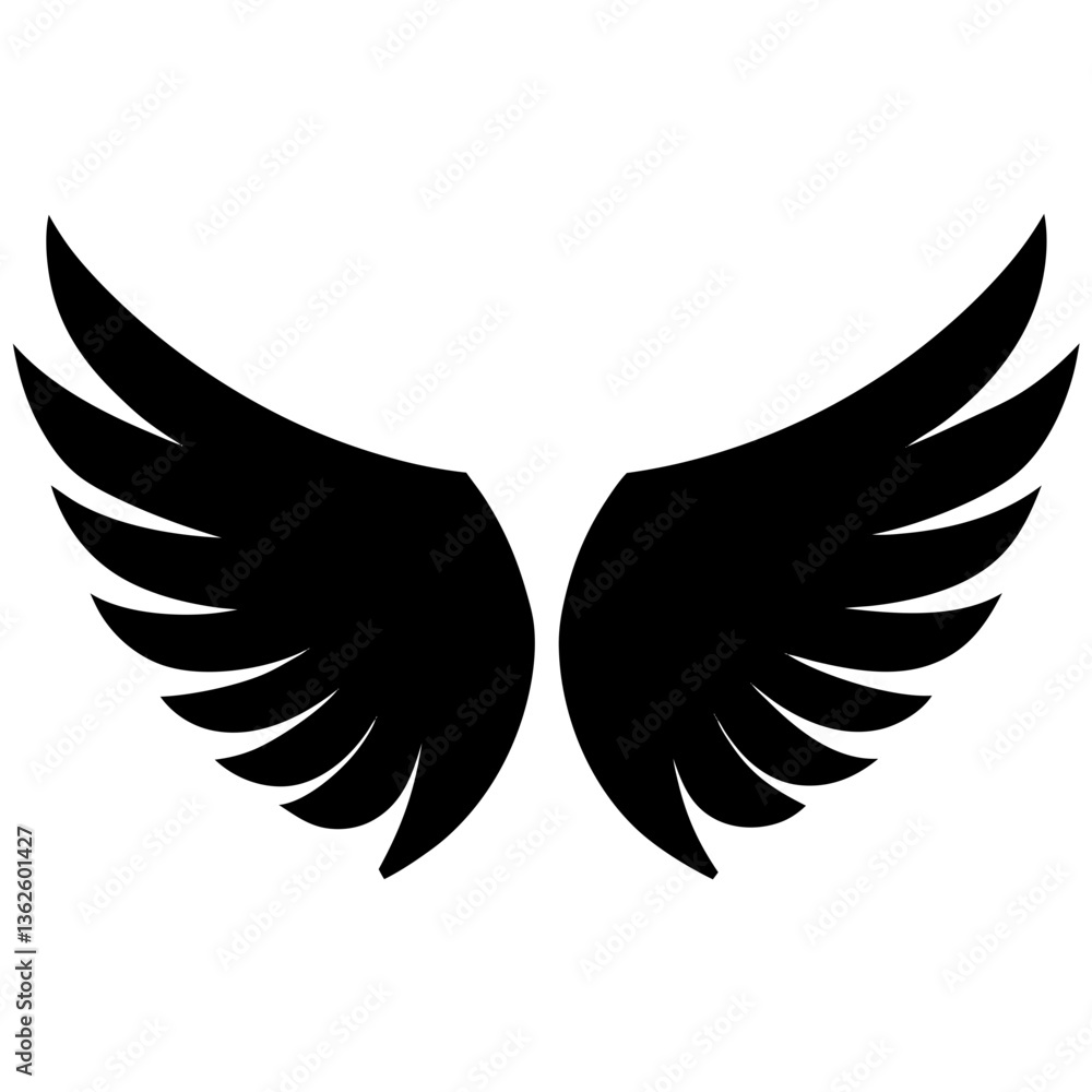 Obraz premium wings vector illustration