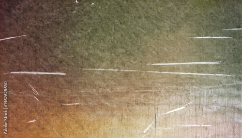 distressed vintage grunge canvas texture with scratches and faded multicolor gradient for retro background or overlay