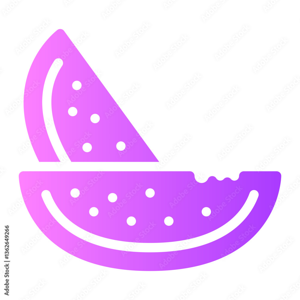 watermelon gradient icon watermelon gradient icon