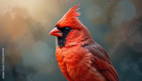 Majestic Northern Cardinal: A Vibrant Portrait