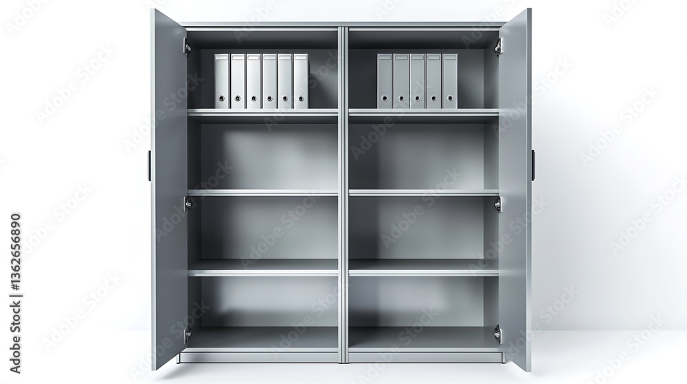 A large, open filing cabinet with shelves full of files A large, open filing cabinet with shelves full of files